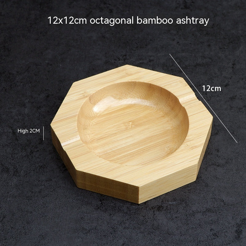 Creative Square Wooden Solid Wood Ashtray