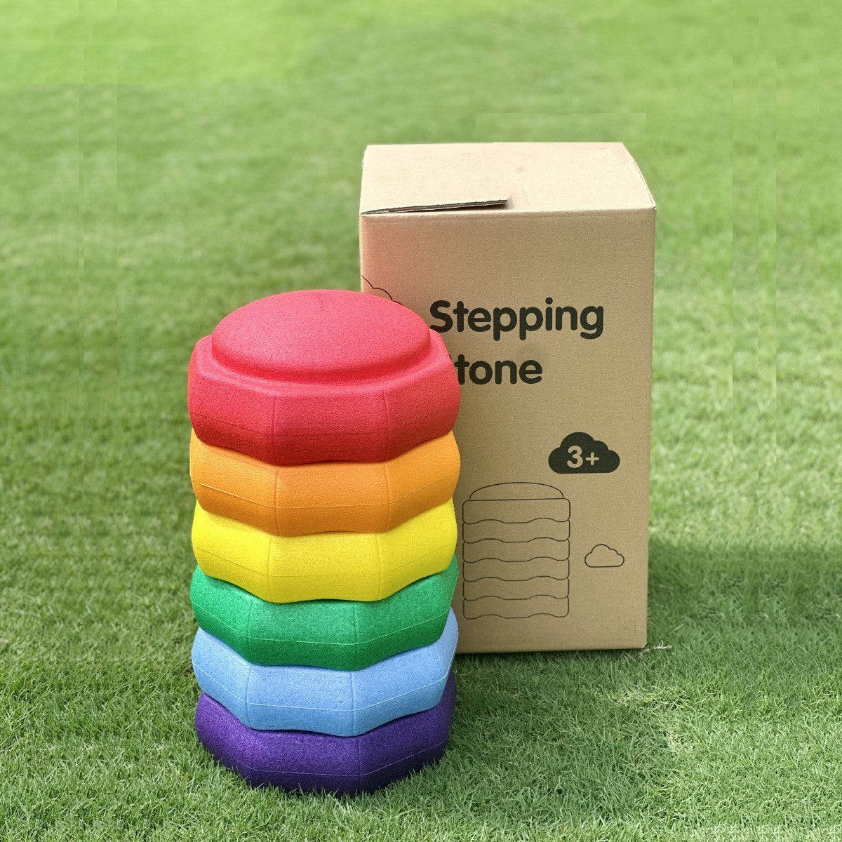 Rainbow River Crossing Stone Children's Balance Training Puzzle Toy