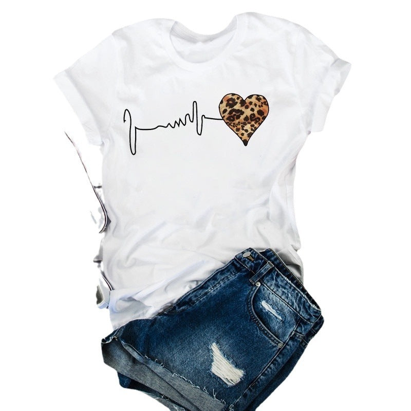 Women's Short-sleeved Loose T-shirt Plus Size Top