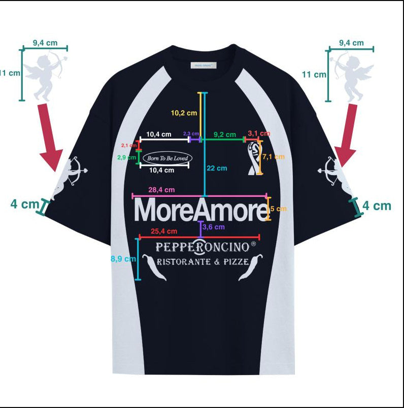 Combed Cotton Double Yarn Drop Shoulder Short Sleeve Matching Couple T-shirt