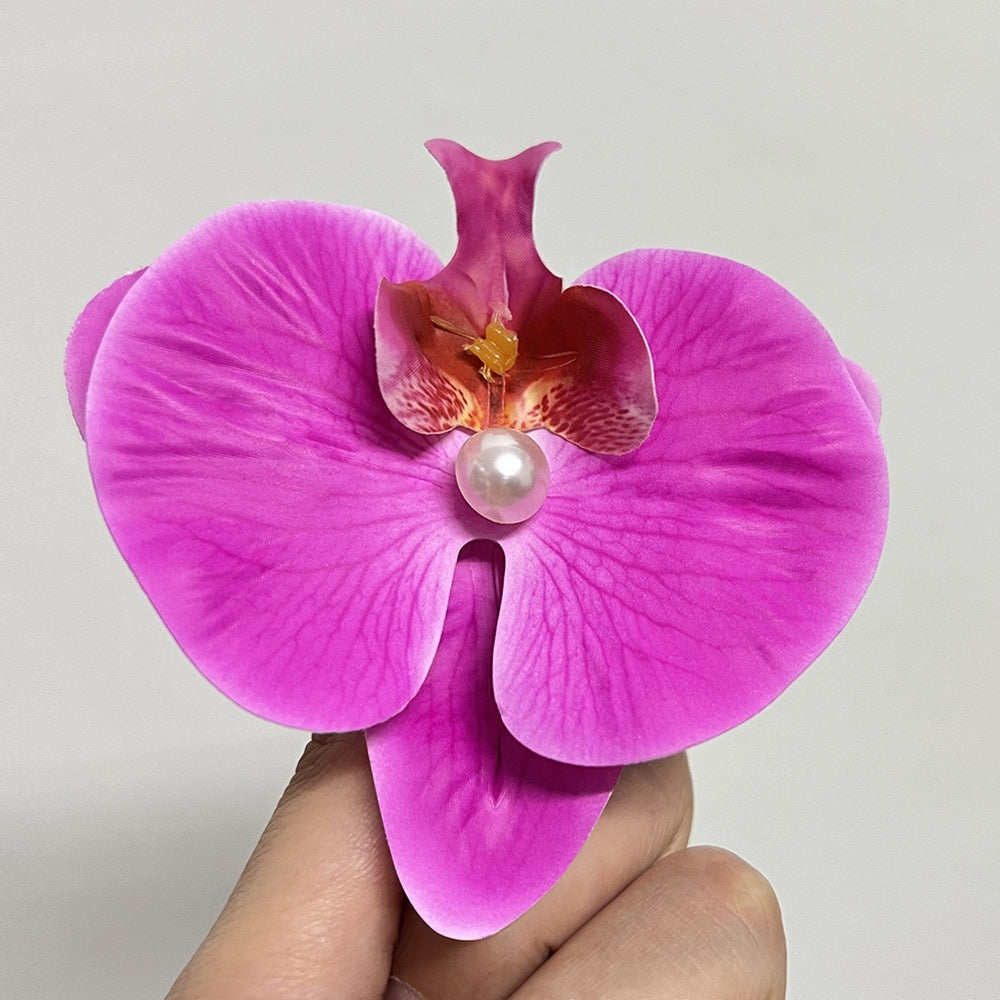 Butterfly Orchid Cropped Hair Clip