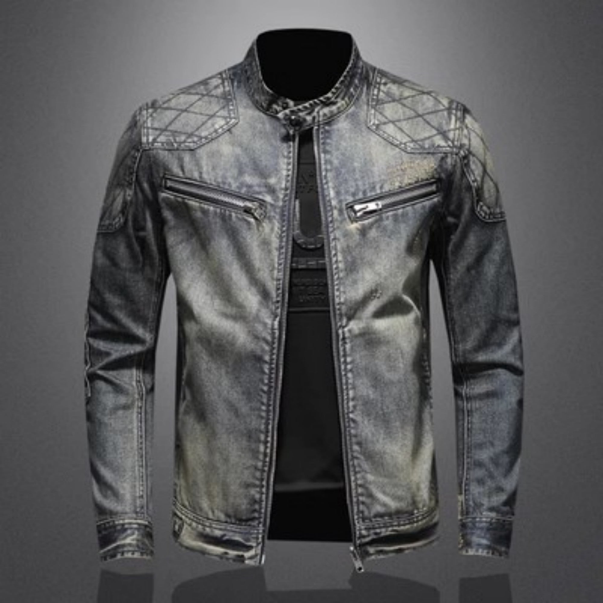 Men's Personalized Patch Denim Jacket