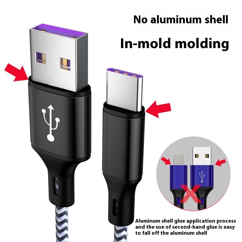 USB Type-C Cable Super Fast Charge Nylon Woven