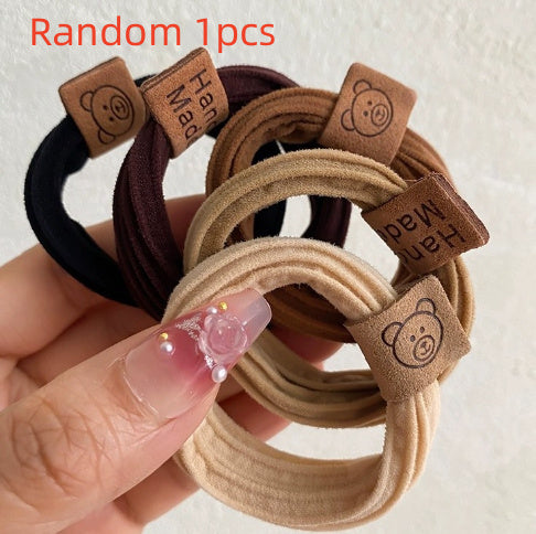 Cute Fashion Bear High Elastic Rubber Band For Women