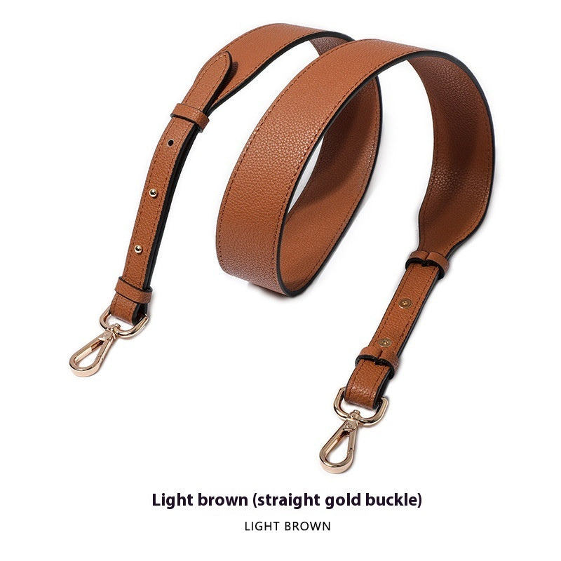 Cowhide Milled Double-sided Wide Shoulder Strap All-match Adjustable