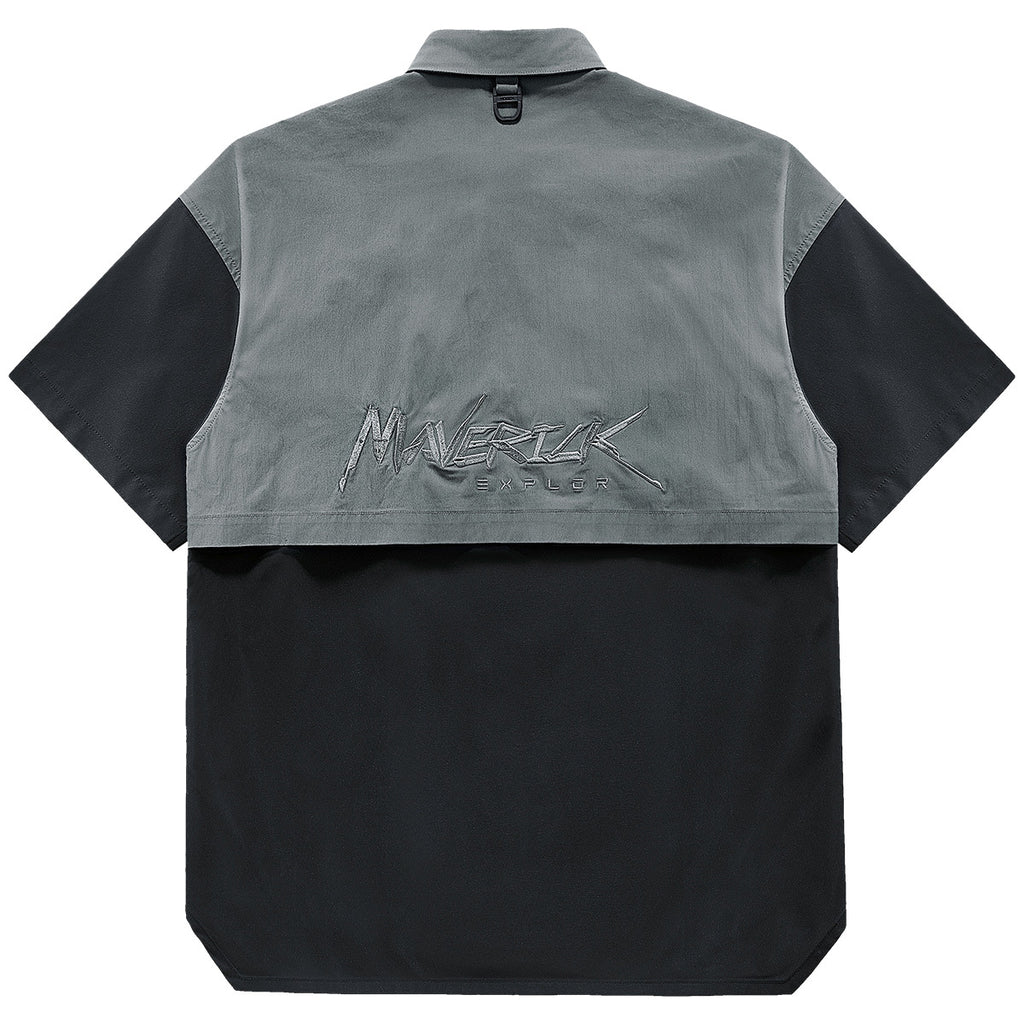 Short-sleeved Shirt Men's Summer Color Match