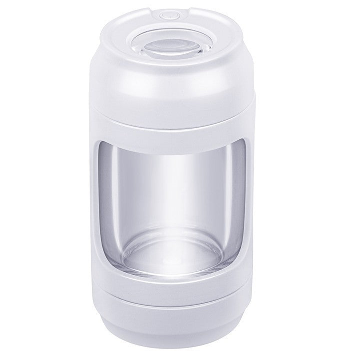 Acrylic Sealed Plastic Cigarette Grinder Smoke Eliminator LED Lamp Can Tobacco Storage