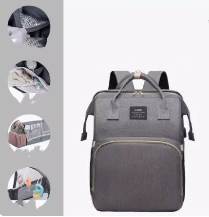 Multifunctional Folding Crib Large Capacity Backpack