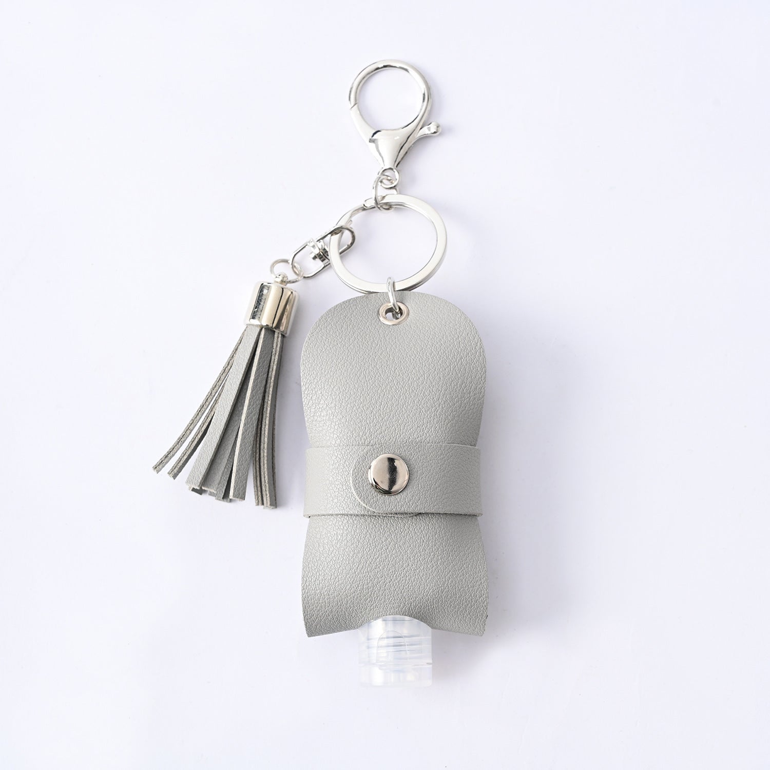 Hand Sanitizer Leather Case Keychain Pendant