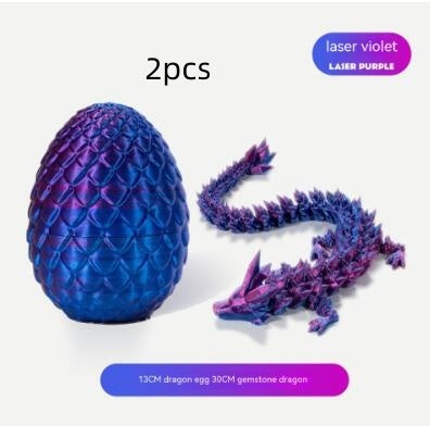 3D Printing Dragon Egg Dragon Gift Set Gem Dragon Decoration Hand-made Gift Color Decorative Creative Fashion Play