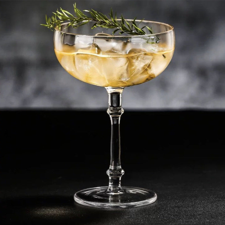 Cocktail Glass Special Drink Cup Wide Mouth Dessert High Tube Cup Wave Pattern