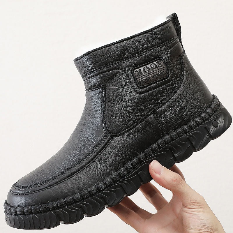Wool Warm Male Cotton Boots High-top Thicker Non-slip Boots
