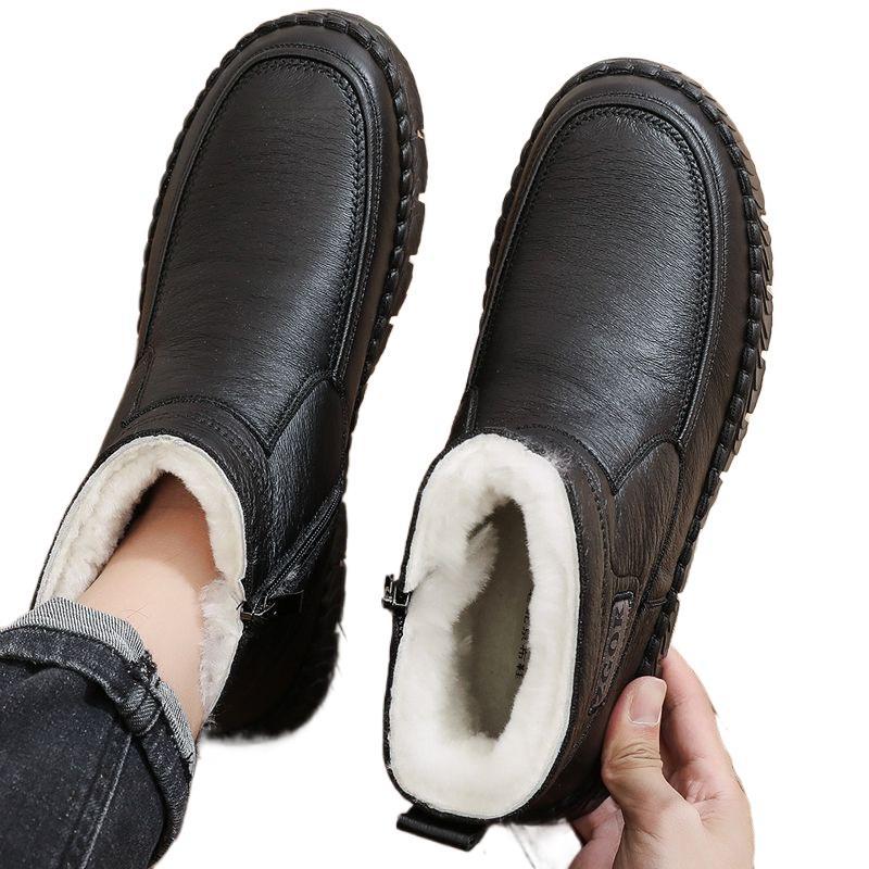 Wool Warm Male Cotton Boots High-top Thicker Non-slip Boots