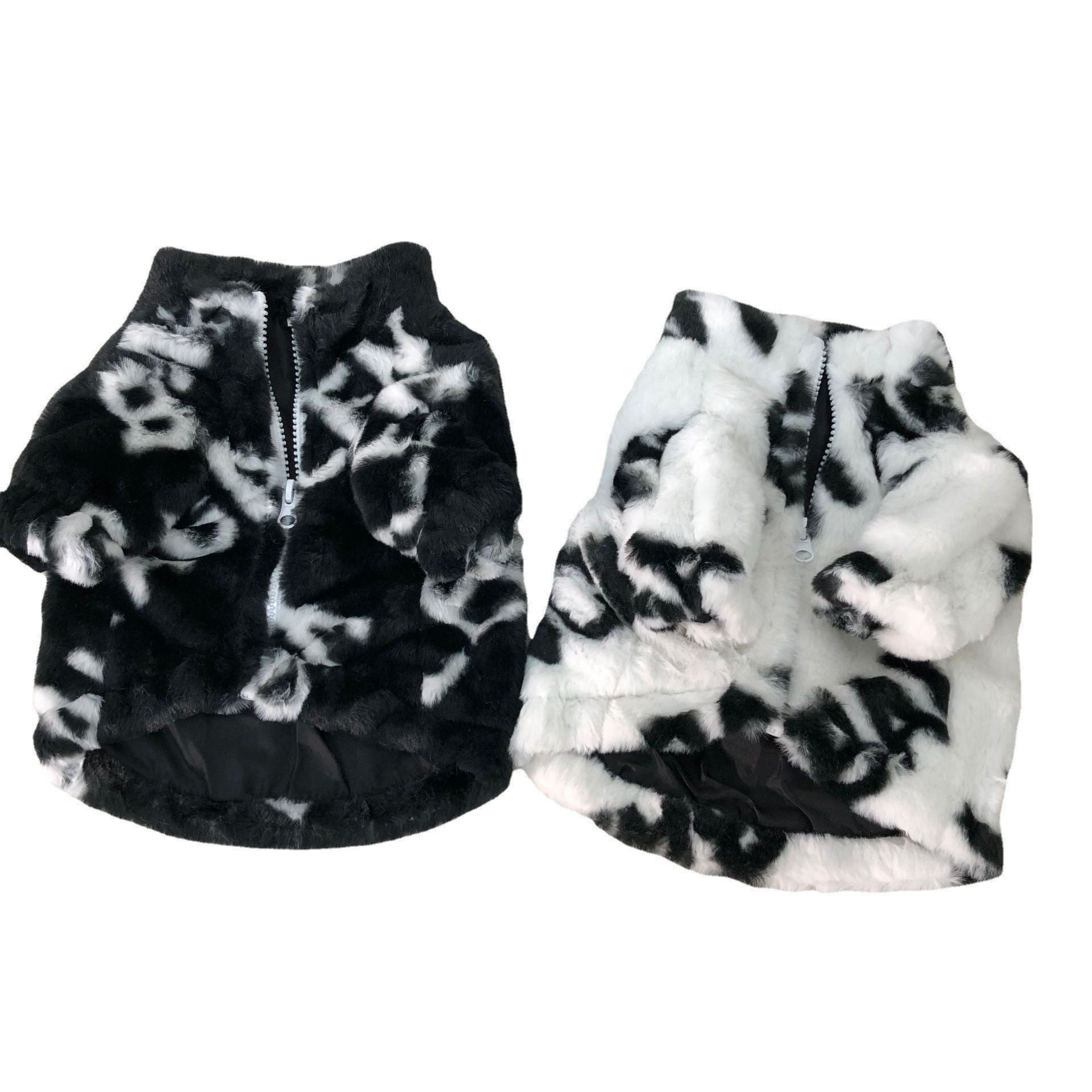 Dog Fur Coat Thickened Pet Fashion Brand Clothing
