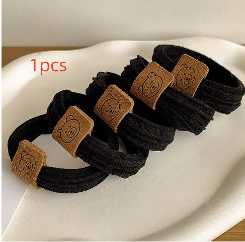 Cute Fashion Bear High Elastic Rubber Band For Women