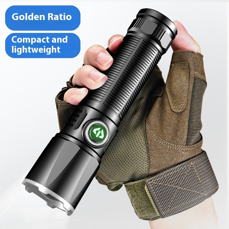 Led Outdoor USB Rechargeable Cob Sidelight Flashlight