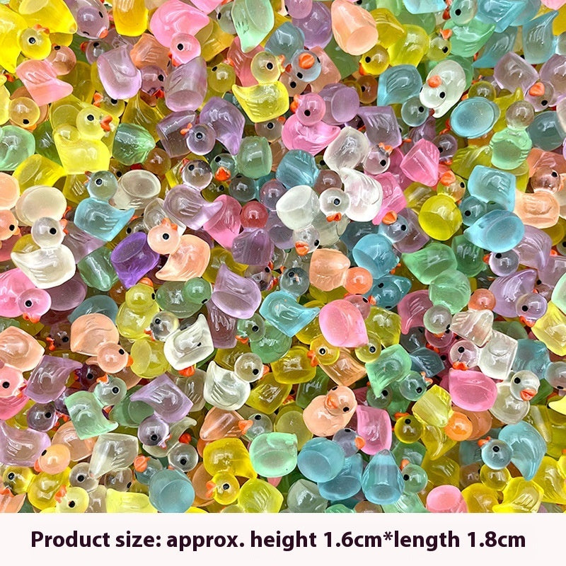 Convenience Store Box Simulation Little Duck Decoration Diy Cream Glue Accessories