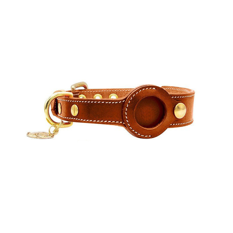 Fruit Tracker Collar Dog Positioning Collar Protective Leather Case