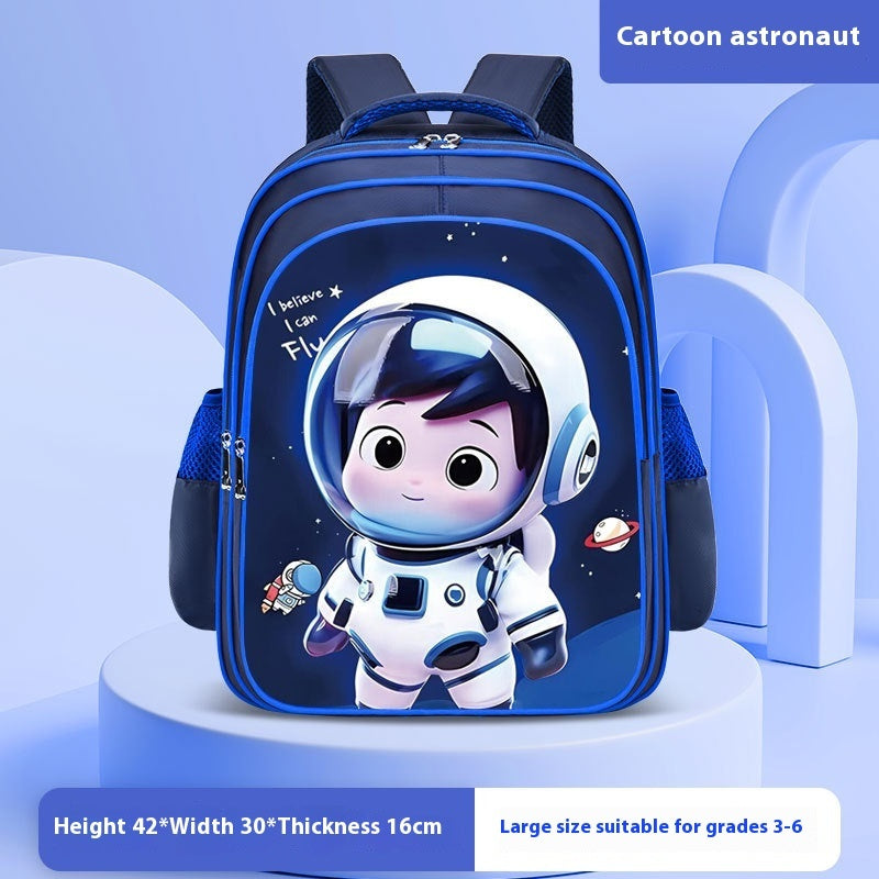 Astronaut Schoolbag Boy Double Shoulders Backpack Grade 3-4