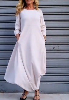 Women's Fashion Loose Casual Cotton And Linen Dress
