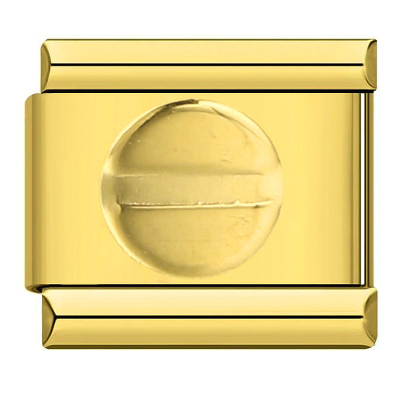 DIY Italian Module Bracelet Titanium Steel Gold Plated