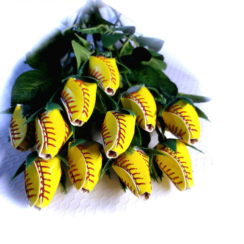 Sports Equipment Pattern Simulation Artificial Flower
