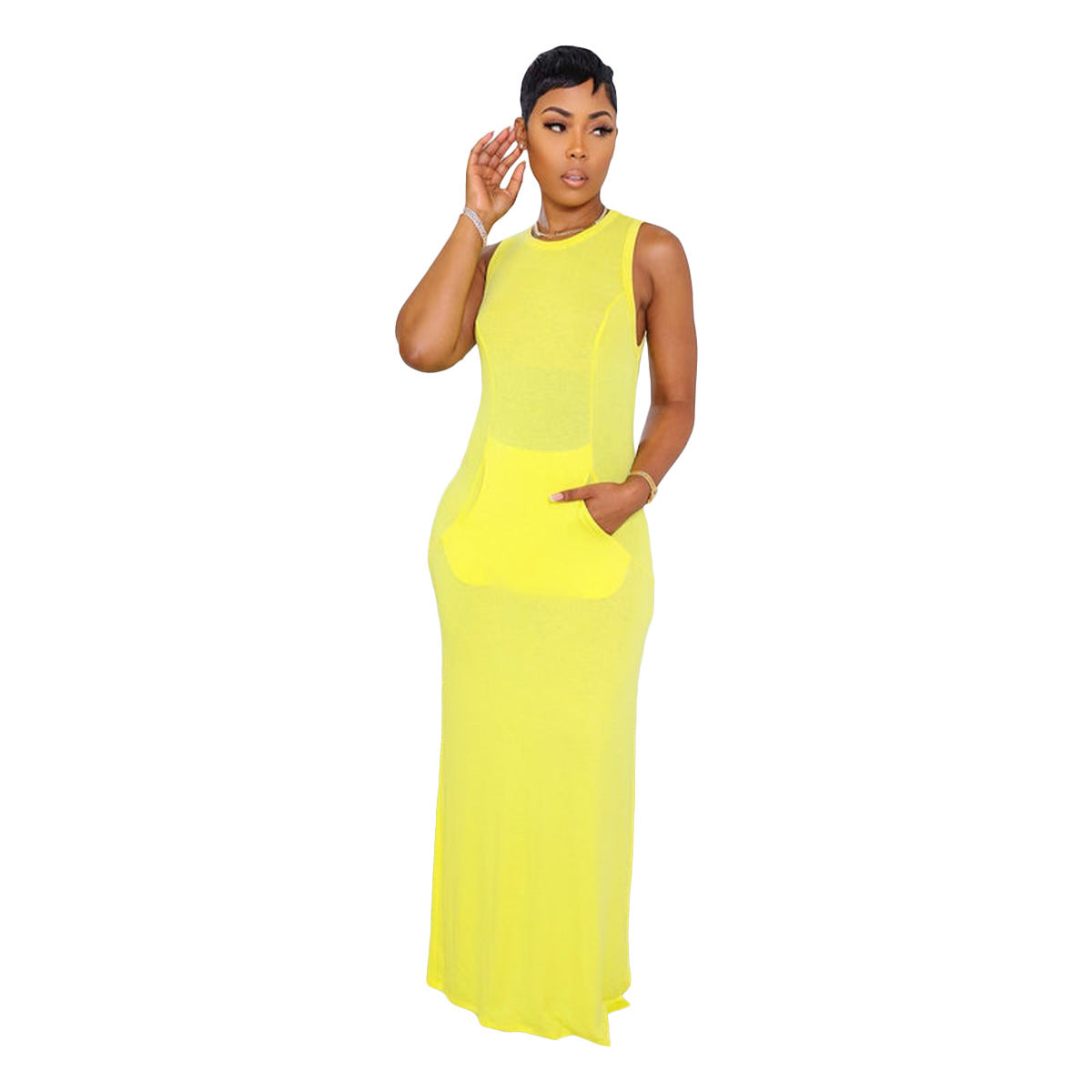 Women's SpringSummer Extra Thick Cotton Dress