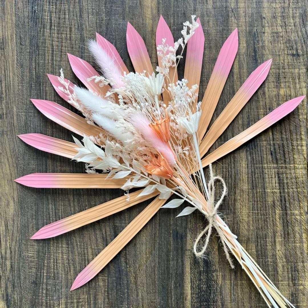 Fan Bouquet Dried Flowers