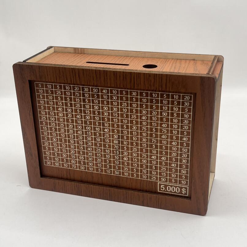 Home Quality Counter Wooden Piggy Bank