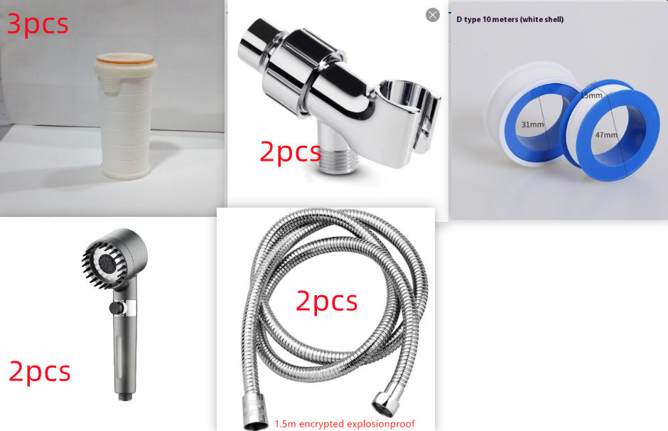 Snowflake Spray Filter Purified Water Pressurized Showerhead Nozzle