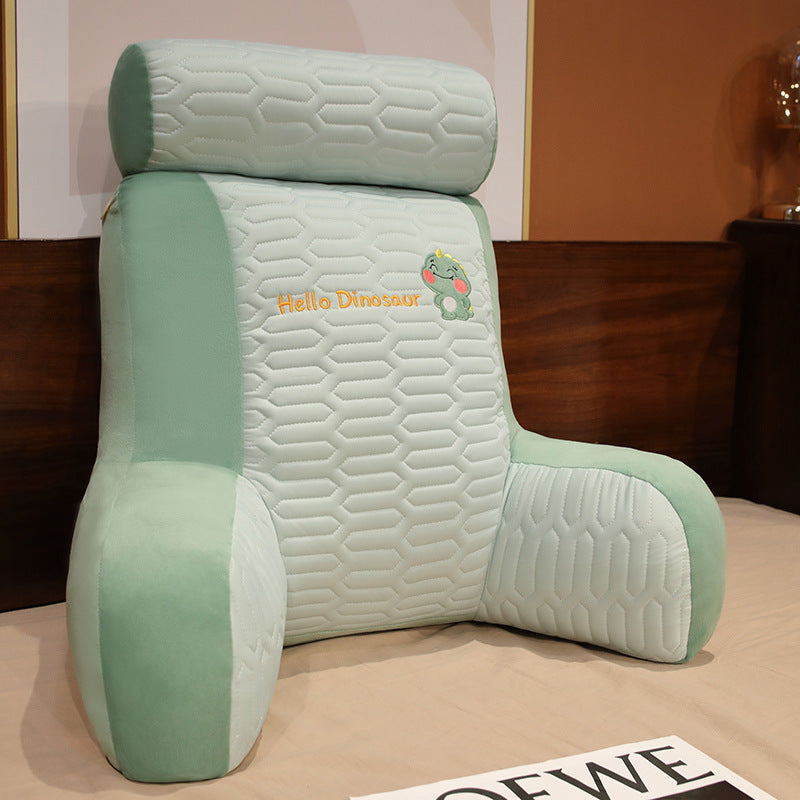 Home Cute Printed Latex Ice Silk Waist Pillow