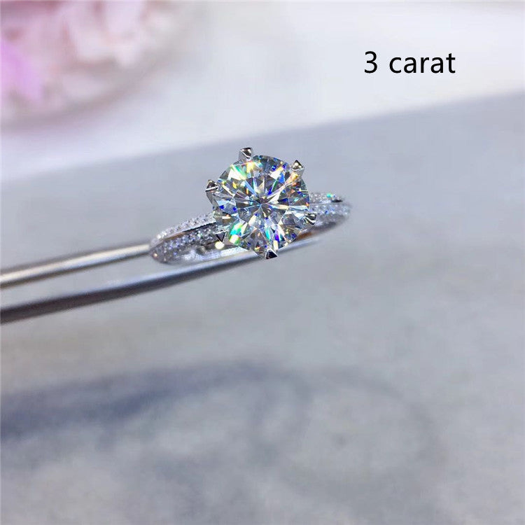 Half Of The Country Moissanite Diamond Ring Fidelity