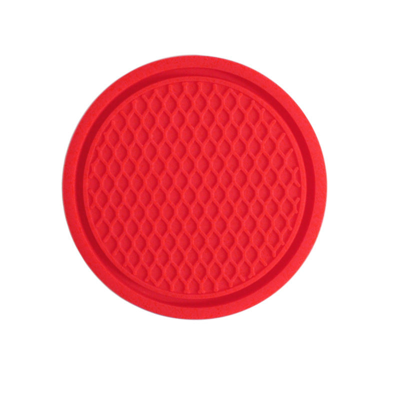 Cross-border Car Coaster A Large Number Of Spot Car PVC Heat Insulation Non-slip Mat Car Water Cup Mat