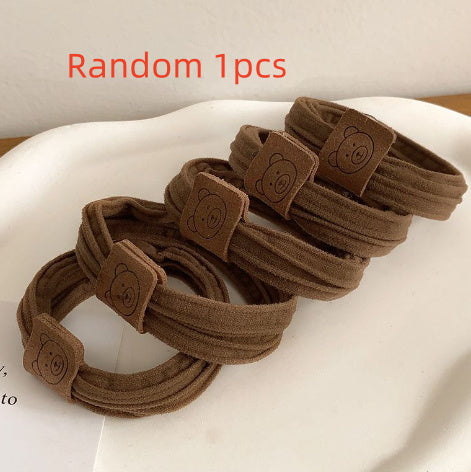 Cute Fashion Bear High Elastic Rubber Band For Women