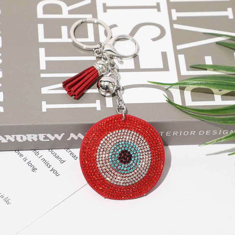 Fashion Simple Rhinestone Eye Keychain