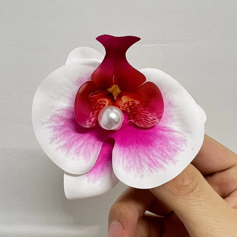 Butterfly Orchid Cropped Hair Clip
