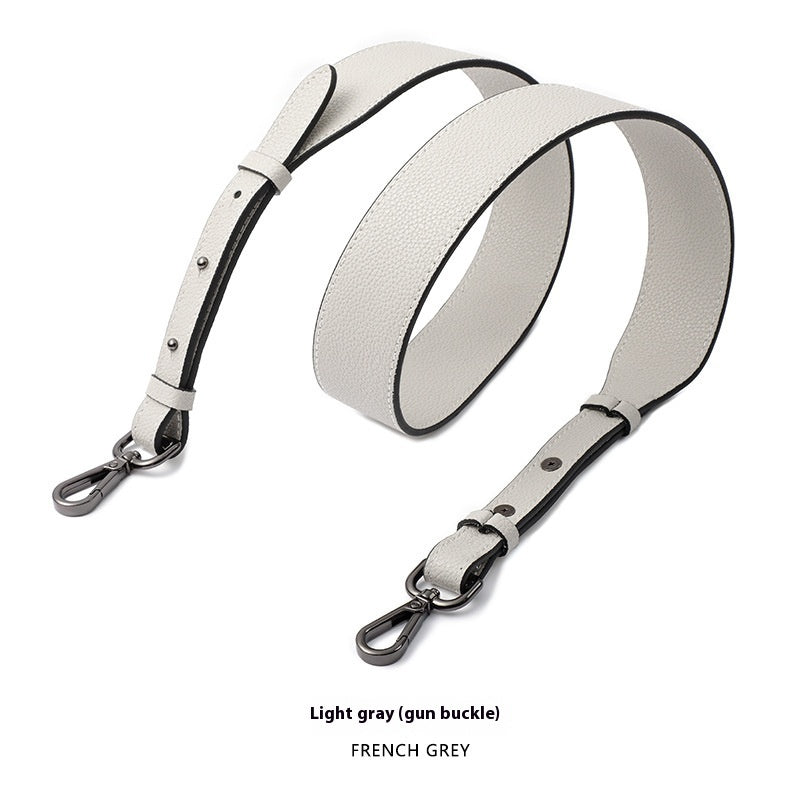 Cowhide Milled Double-sided Wide Shoulder Strap All-match Adjustable
