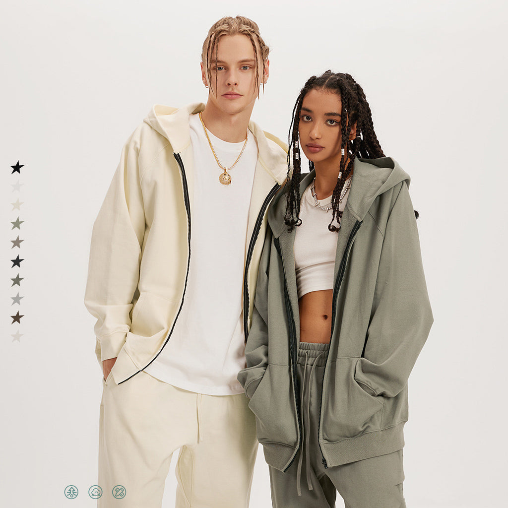 Men's Cardigan American Loose Lovers Zipper Sweater