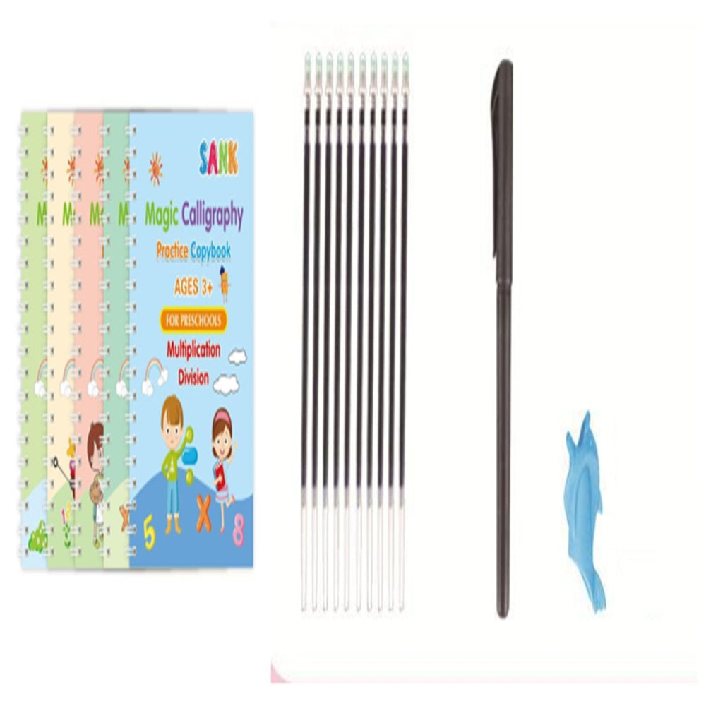 English Version Children's Pen Control Training Groove Calligraphy Practice Board