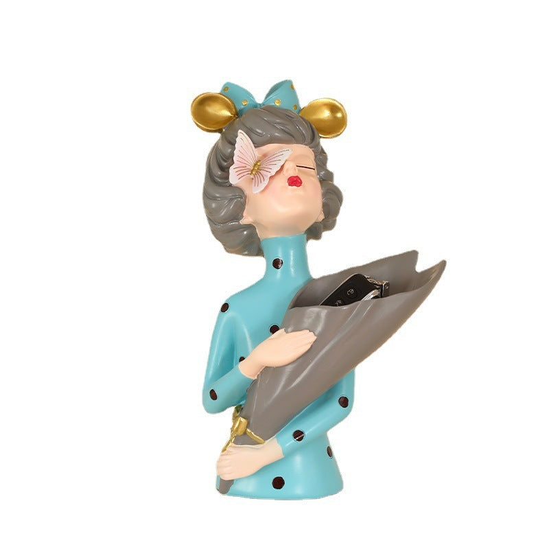 Cute Butterfly Girl Creative Home Bedroom Desktop Decoration