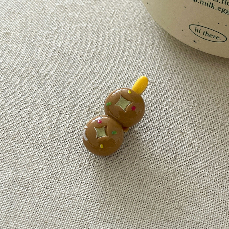 Creative Food Barrettes Seafood Funny