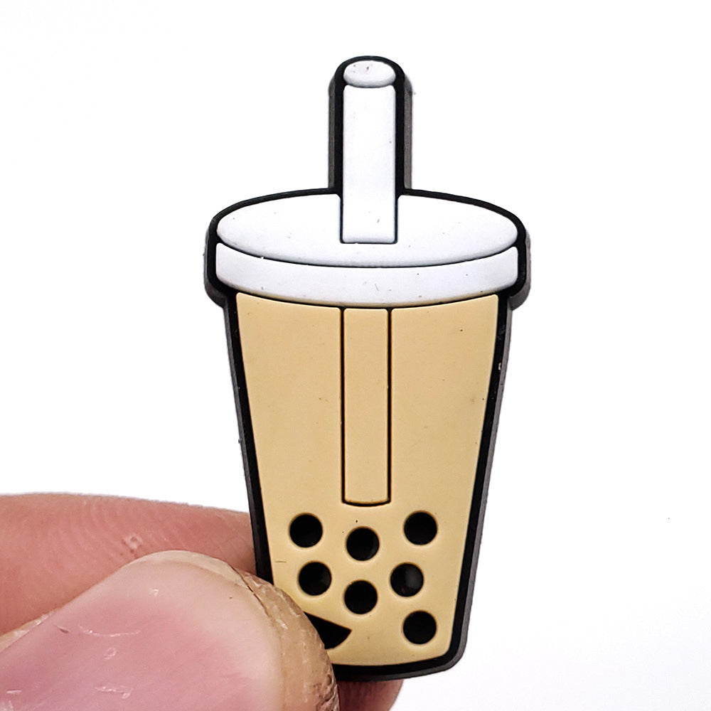 Cartoon Food Hole Shoes Shoe Ornament Shoe Buckle PVC Eva Sandals Decorative Accessories