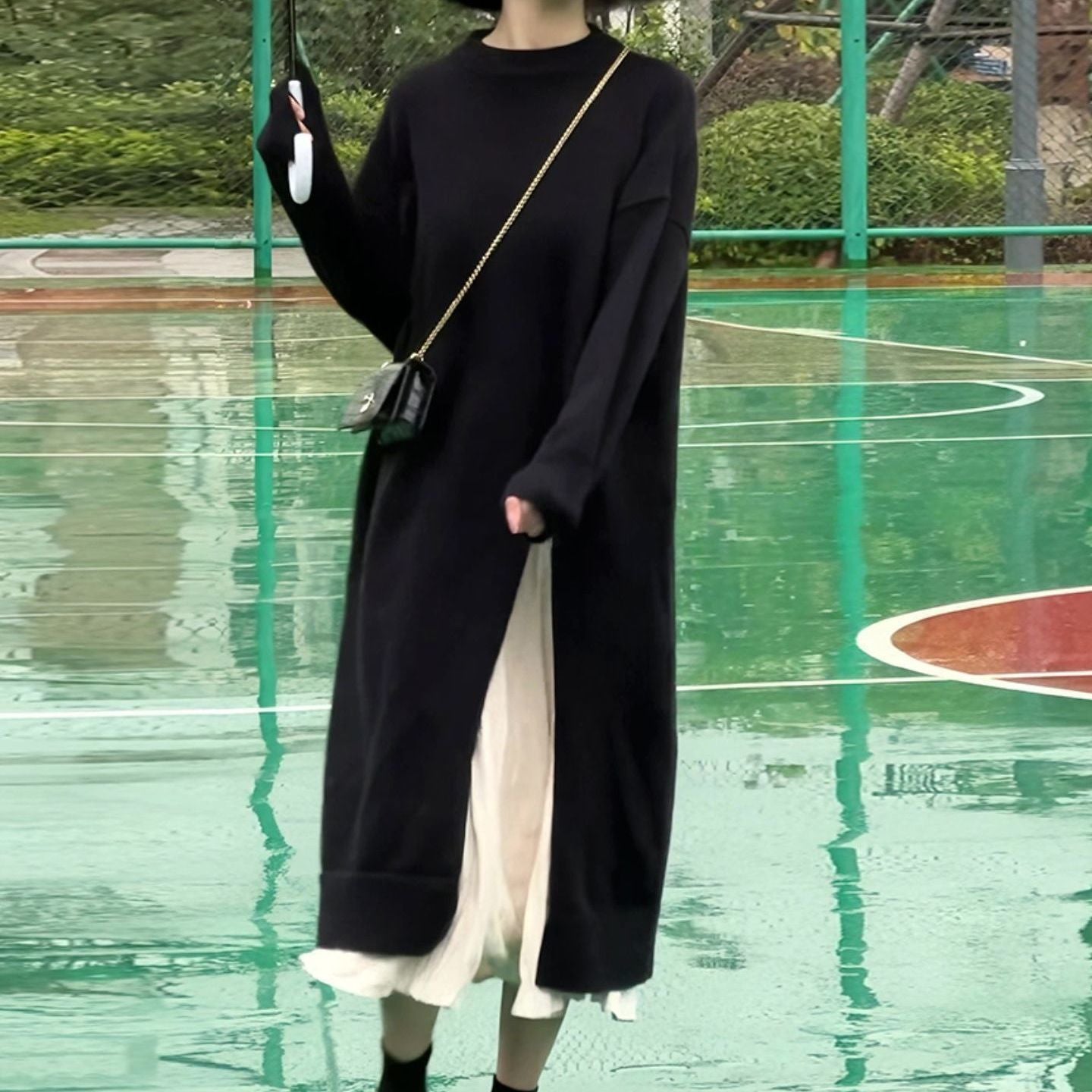 Loose Idle Style Pullover Dress