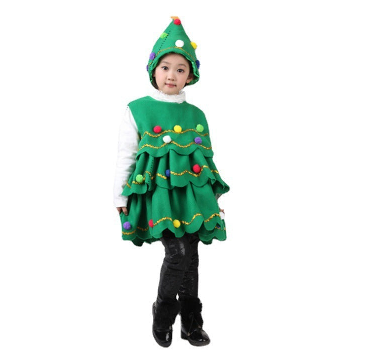 Children's Christmas Tree Performance Dance Costumes