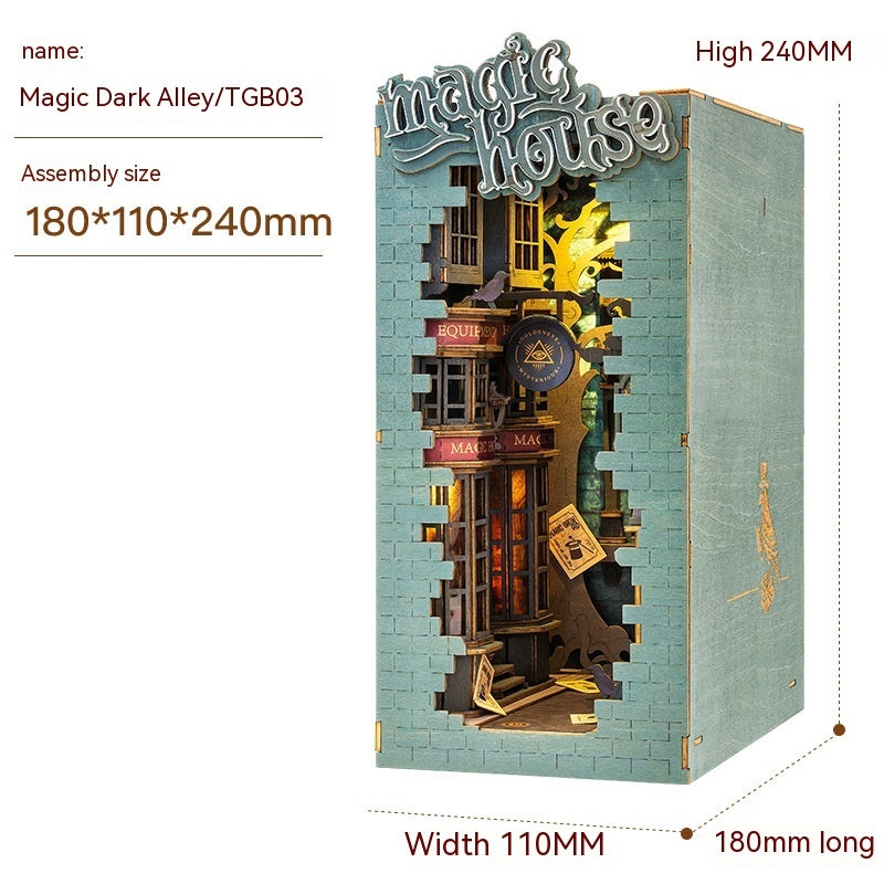 Book Stand Cottage Holiday Greenhouse Creative Desktop Decoration Hand-assembled Gift