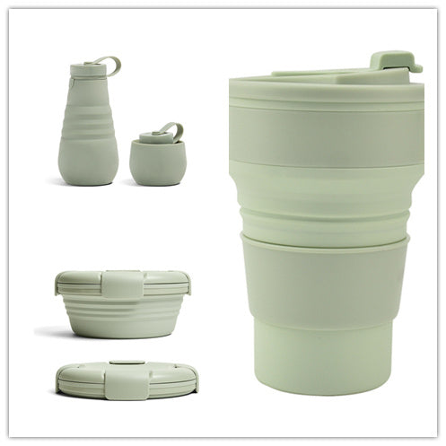 Retractable Sports Silicone Foldable Water Cup