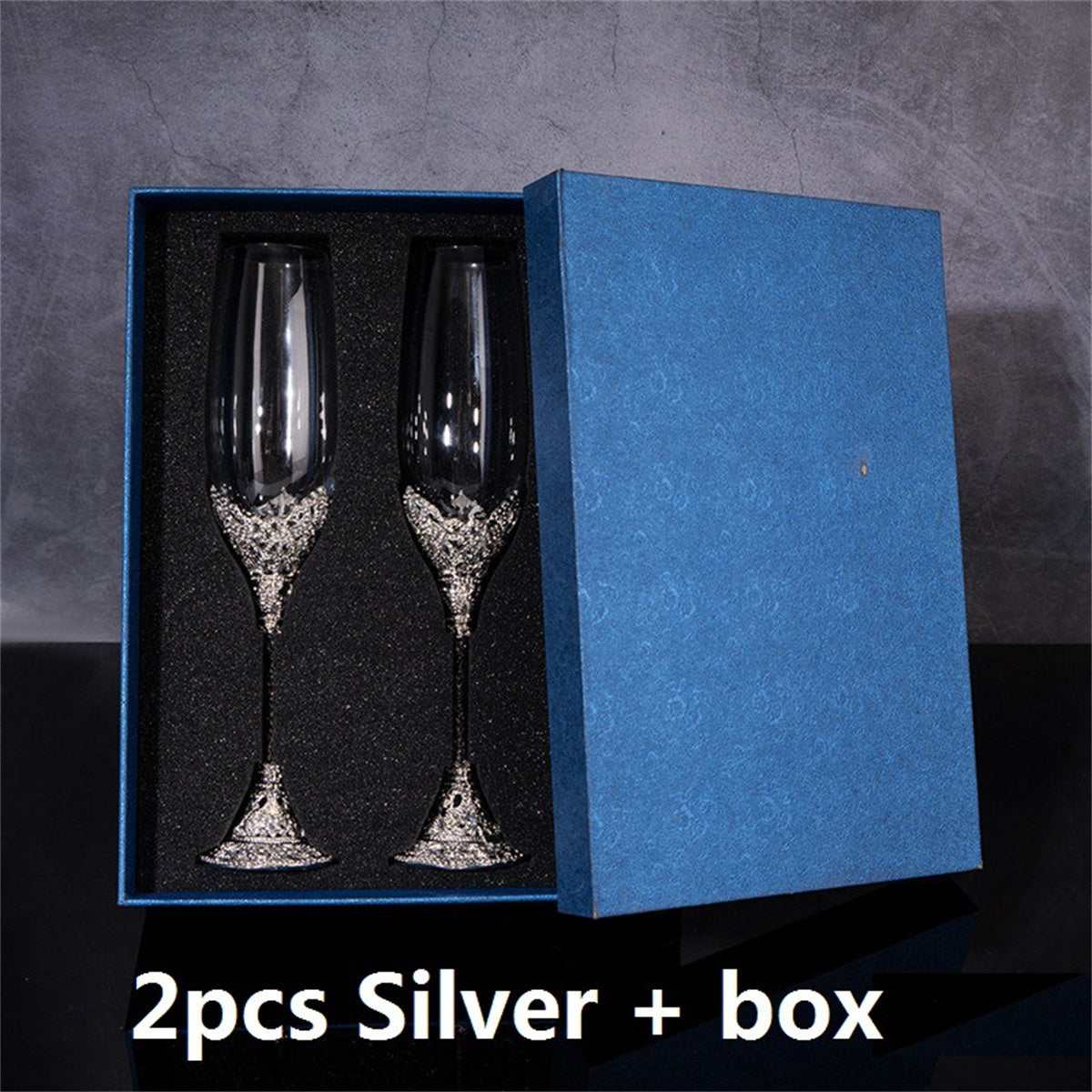 Retro Hollow High-end Champagne Home Goblet
