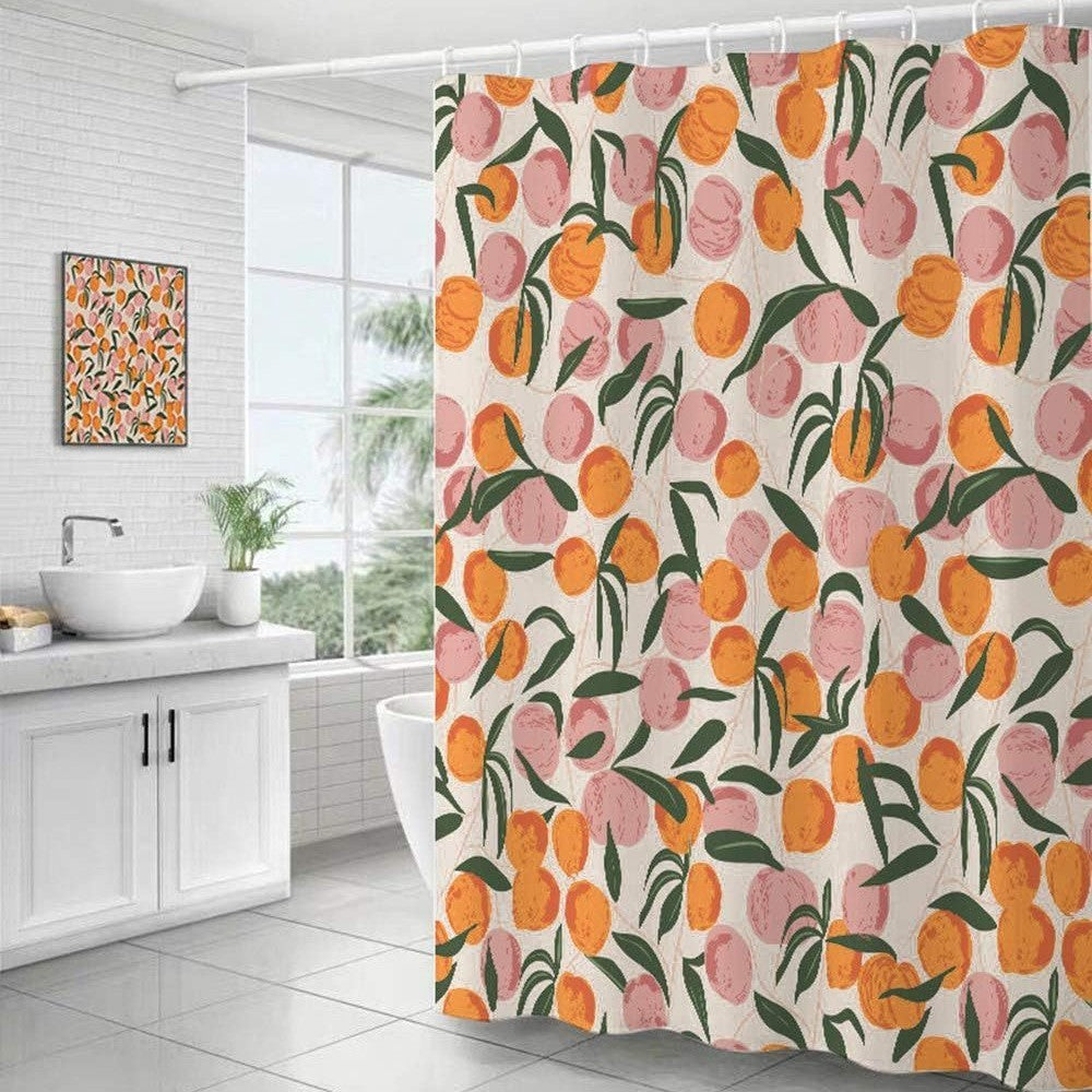 Colorful Shower Curtain Natural Clear Waterproof