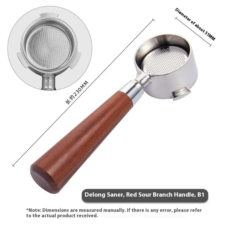 51mm Coffee Machine Handle Modified Solid Wood Handle