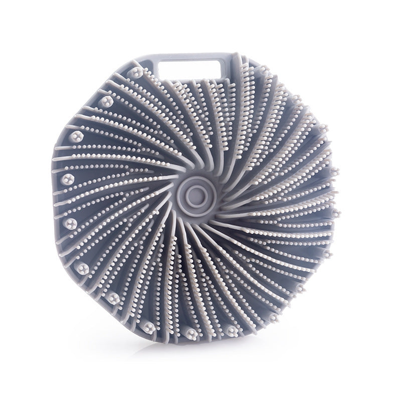 New Polygon Silicone Brush Portable Massage Shower